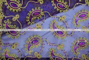 Coco Paisley - Fabric by the yard - Purple