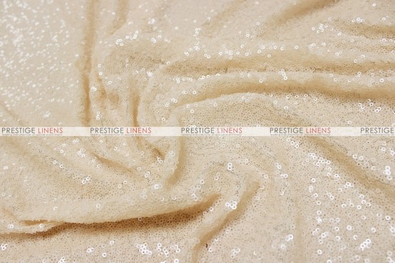 Champagne Sequin Fabric, Champagne Glitz Sequins Fabric, Champagne Matte  Sequins Embroidered on Mesh Fabric, Cream Beige Sequins by the Yard 
