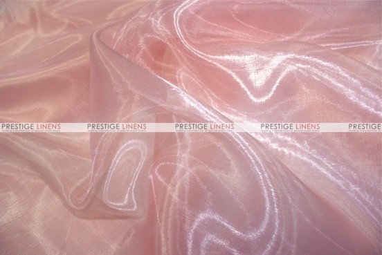 Shimmering Peach Organza Fabric, Apparel / Drapery
