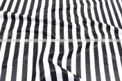 Striped Print Lamour - Fabric by the yard - 1 Inch - Black