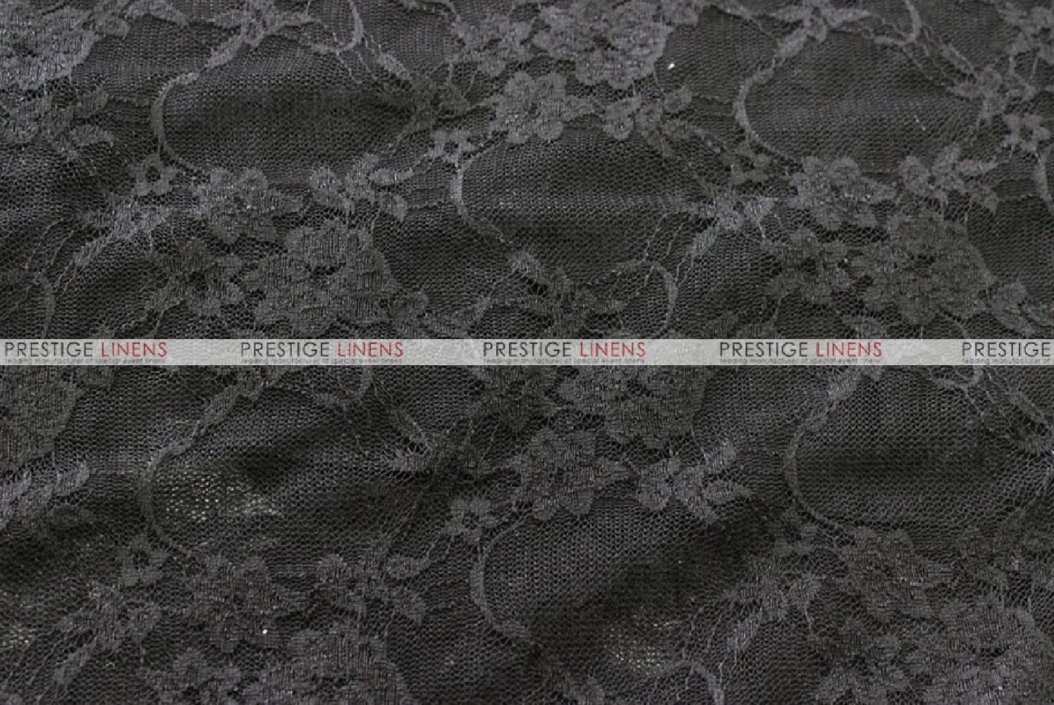 Black Stretch Lace Fabric - by The Yard