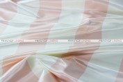 Striped Print Lamour Table Linen-3.5 Inch-Blush/Ivory