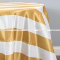 Striped Print Lamour Aisle Runner - 3.5 Inch - Gold