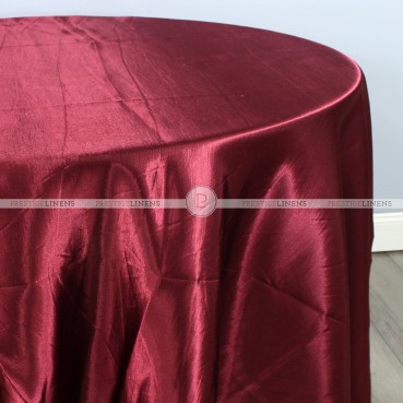 Shantung Satin Table Linen - 628 Burgundy