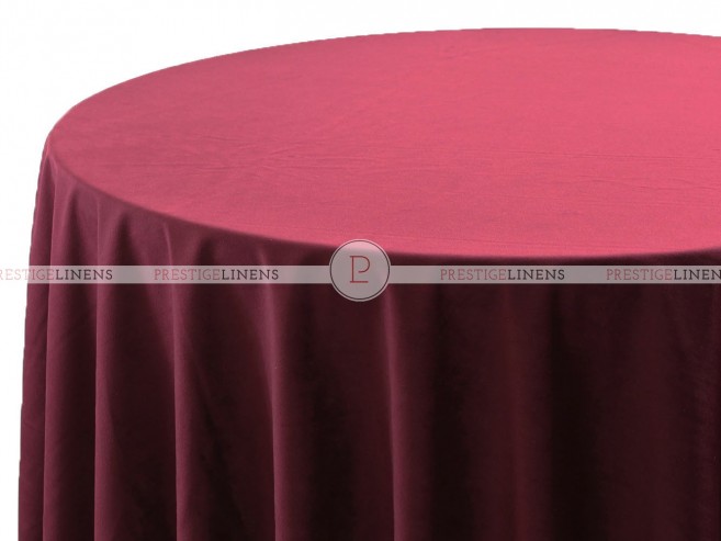 Velveteen (Double Width) Table Linen - Maroon