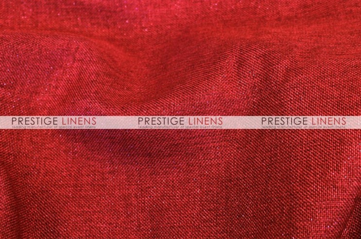 Metallic Linen Table Linen - Red